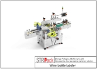 Label Botol Anggur Sistem Servo Dua Sisi Label Buram / Transparan