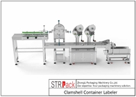 Mesin Pelabelan Botol STR-ALS Clamshell Container Labeler 95 - 120 Pcs/Min