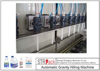 Mesin Pengisian Botol Gravitasi Otomatis Untuk Pembersih Toilet / Cairan Korosif 500ml-1L