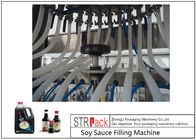 Mesin Pengisian Cairan Otomatis Berbusa Tinggi Tipe Linier 12 Kepala Untuk Botol PET