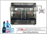 PLC Inline 8 Heads Ointment Filling Machine Untuk Shampoo / Shower Gel / Pelembut Kain