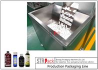 Garis Mesin Pengemasan Botol Kebisingan Rendah Botol Plastik Unscrambler Untuk Botol Makanan / Obat
