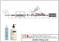 Cream Filler Paste Bottle Filling Line Dengan 10 Nozel Mesin Pengisian Piston Volumetrik