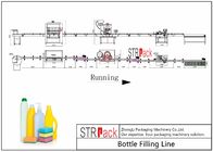 Jalur Pengisian Botol Pembersih Dengan Pengisi Botol Gravitasi Anti Korosif dan Mesin Rotary Capping