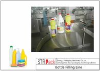 Jalur Pengisian Botol Pembersih Dengan Pengisi Botol Gravitasi Anti Korosif dan Mesin Rotary Capping