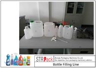 Jalur Pengisian Botol Bahan Kimia / Lini Mesin Pengisi Deterjen Berbusa Dengan Mesin Pengisian Servo