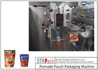 Saus Premade Pouch Packaging Machine Untuk Doypack, 3/4 Sides Sealed Bags, Pillow Bags