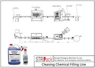 Jalur Pengisian Botol Industri Membersihkan Jalur Pengisian Bahan Kimia Tegangan Stabil