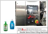 Mesin Pengisian Cair Piston Servo Ganda Untuk Saus Produk Cair, saus salad, produk kosmetik, sabun cair,