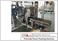 Stand-up Bag Edible Oil Pouch Packing Machine Auto 6 Stasiun Kerja Hingga 50 Bags / Min