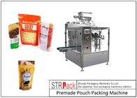 Mesin Pengemasan Pasta Tomat Otomatis Doypack Pouch Rotary Packing Machine Dengan Kontrol PLC untuk Pengemasan Makanan Cair