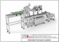 Mesin Pelabelan Botol STR-ALS Clamshell Container Labeler 95 - 120 Pcs/Min