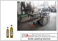 Mesin Pelabelan Stiker Botol 20-120 BPM Untuk Botol Persegi Minyak Zaitun Perawan