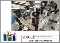 Mesin Pelabelan Stiker Otomatis yang Dapat Disesuaikan / Peralatan Pelabelan Botol Kecepatan 120 BPM