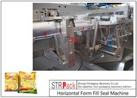 Mesin Pengemasan Tas Bubuk Industri Makanan / Kimia Dengan Pengisi Auger Berbasis Servo