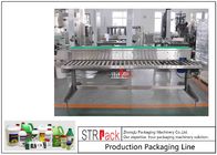 Garis Mesin Pengemasan Botol Bahan Kimia Jenis Rolling Manual Catonning Packing Conveyor