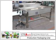 Garis Mesin Pengemasan Botol Bahan Kimia Jenis Rolling Manual Catonning Packing Conveyor