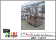 10ml-100ml E-Liquid Bottle Filling Capping Machine Dan Labeling Packing Line Dengan Piston Pump