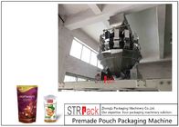 Mesin Pengemas Kacang Kontrol MCU / Stand Up Pouch Filling Sealing Machine Untuk Kacang Tanah