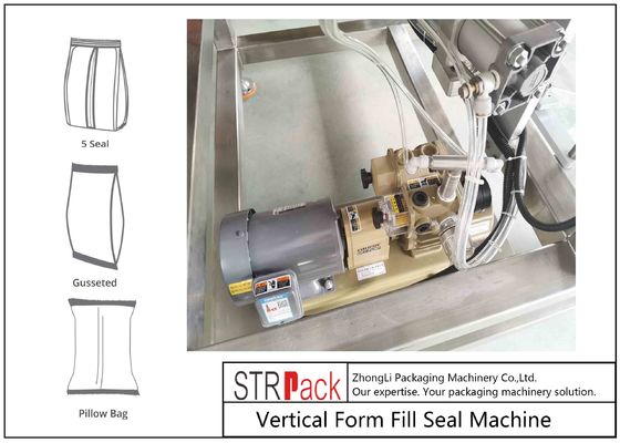 50g - 1500g Mesin kemasan kantong bantal 1L Mesin kemasan minyak makan dengan pengisi piston untuk cairan kental