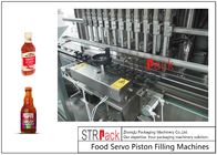 Mesin Pengisian Piston Saus Cabai Otomatis PLC Terkendali 12 Nozel 250ML