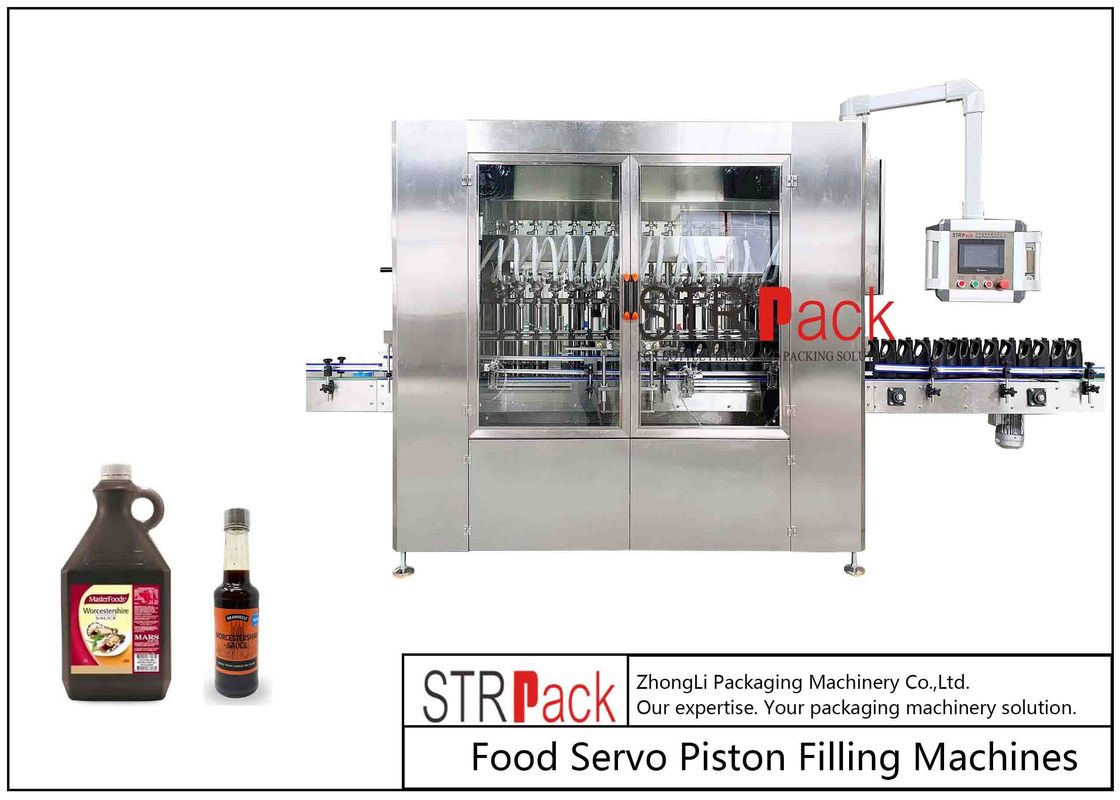 Mesin Pengisian Piston Linier Otomatis untuk Botol Makanan Saus Worcester